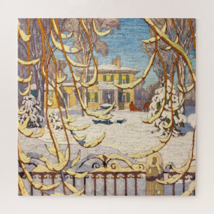 Red Sleigh House, Winter   Lawren Harris   Jigsaw Puzzle