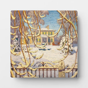 Red Sleigh House, Winter   Lawren Harris   Plaque