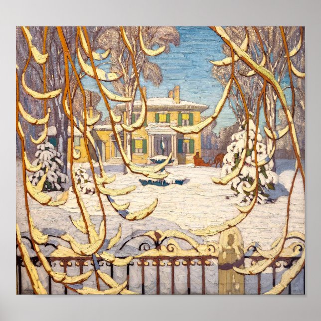 Red Sleigh House, Winter | Lawren Harris | Poster (Front)