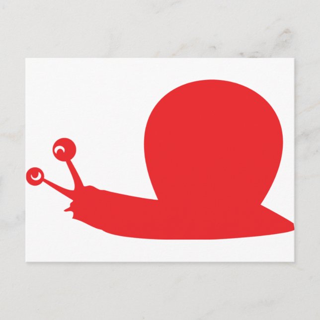 red slug icon postcard (Front)