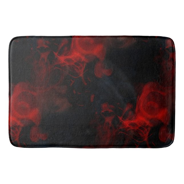 red smoke   bath mat (Front)