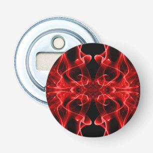 Red Smoke Symmetrical Minimalist Black Bottle Opener