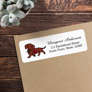 Red Smooth Haired Dachshund Rose