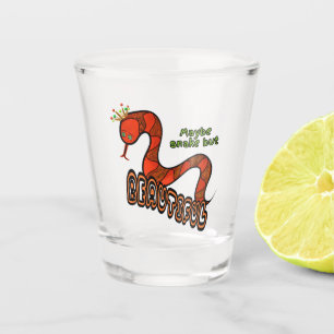 Red snake shot glass