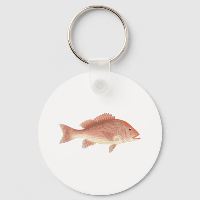 Red Snapper Art Key Ring (Front)