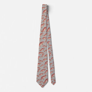 Red Snapper Saltwater Fish Pattern Tie