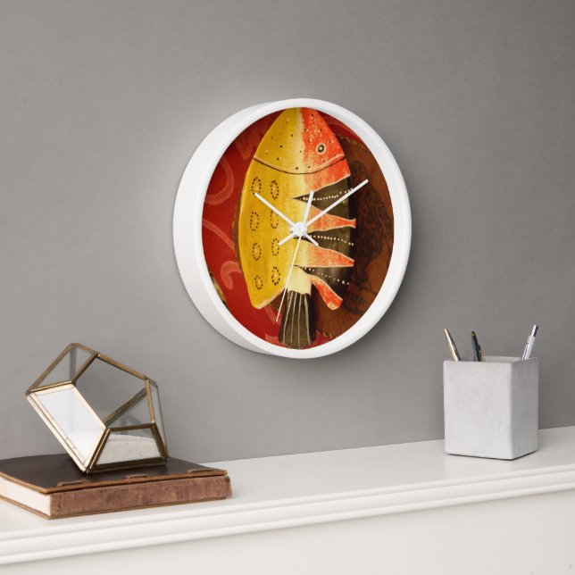 Red Snapper Wall Clock (Office)