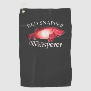 Red Snapper Whisperer Dark Fishing Towel