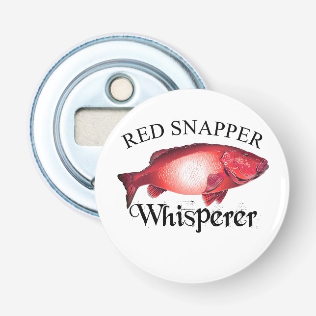 Red Snapper Whisperer Light Bottle Opener (Front)