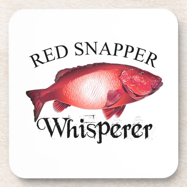 Red Snapper Whisperer Light Coaster (Front)