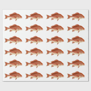 Red Snapper Wrapping Paper