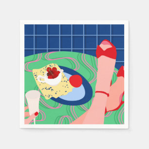 Red Sneak Peek Napkin