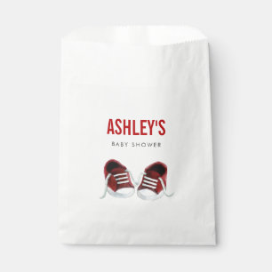 Red Sneakers Baby Shower Favour Bag Treat Sacks