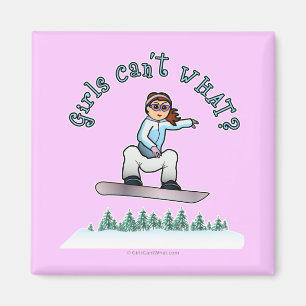 Red Snowboarder Magnet