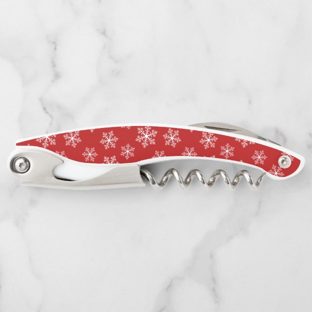 Red Snowflake Corkscrew (Front)