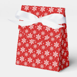 Red Snowflake Favour Box