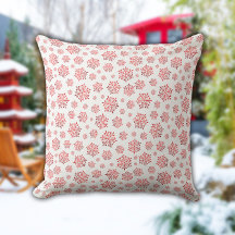 Red Snowflake Pattern