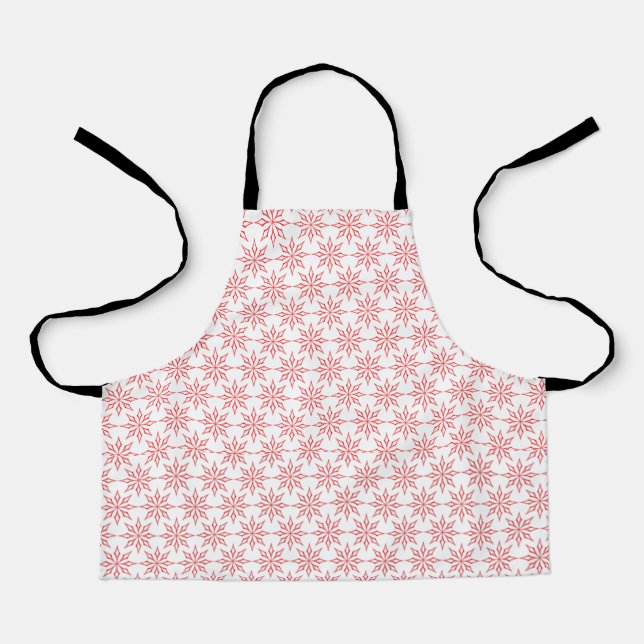 Red snowflakes apron (Front)