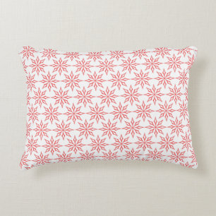 Red snowflakes decorative cushion