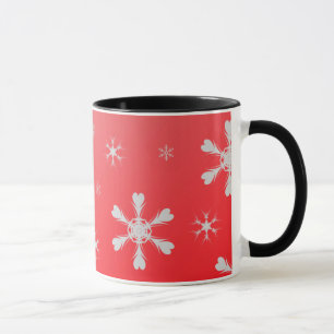 Red Snowflakes Mug