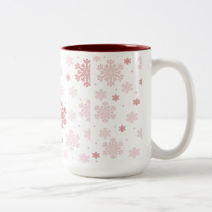 Red Snowflakes - Winter Hot Cocoa Mug