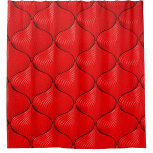 Red sofa leather texture shower curtain