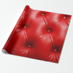 Red sofa leather texture wrapping paper