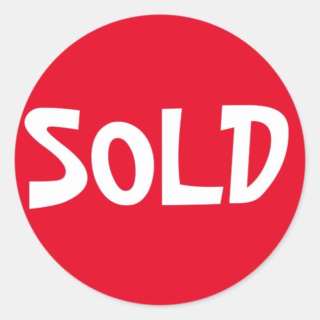 Red Sold Sticker (Front)