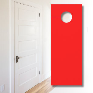 Red Solid Colour   Classic   Elegant   Trendy  Door Hanger