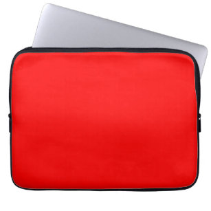 Red Solid Colour   Classic   Elegant   Trendy  Laptop Sleeve