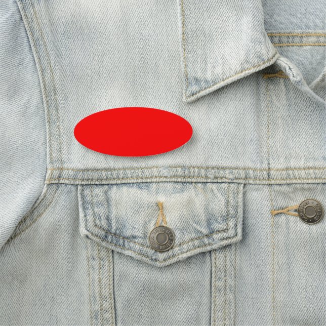 Red Solid Colour | Classic | Elegant | Trendy  Name Tag (In Situ)