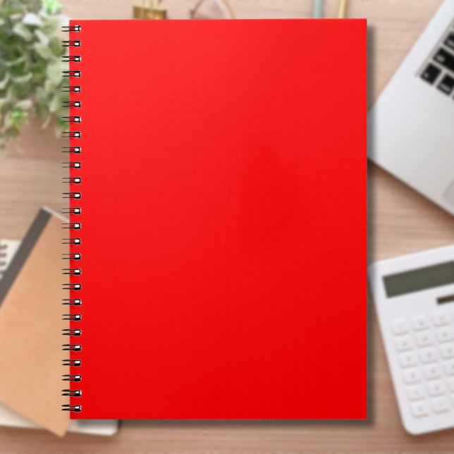 Red Solid Colour | Classic | Elegant | Trendy  Notebook (Creator Uploaded)