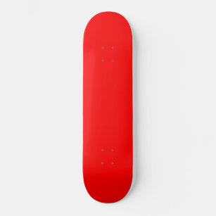 Red Solid Colour   Classic   Elegant   Trendy  Skateboard