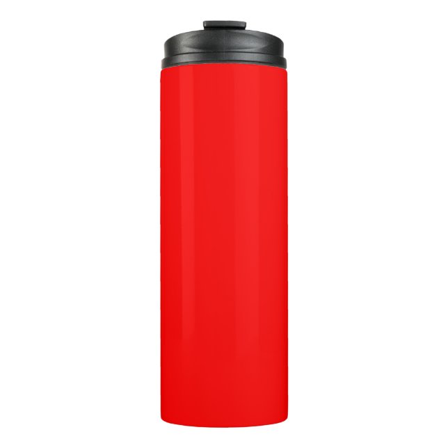 Red Solid Colour | Classic | Elegant | Trendy  Thermal Tumbler (Front)