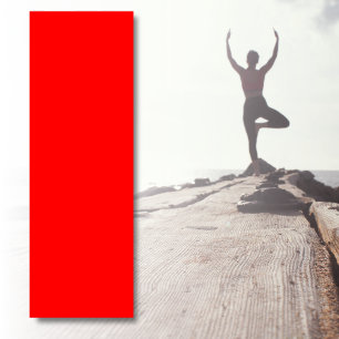 Red Solid Colour   Classic   Elegant   Trendy  Yoga Mat