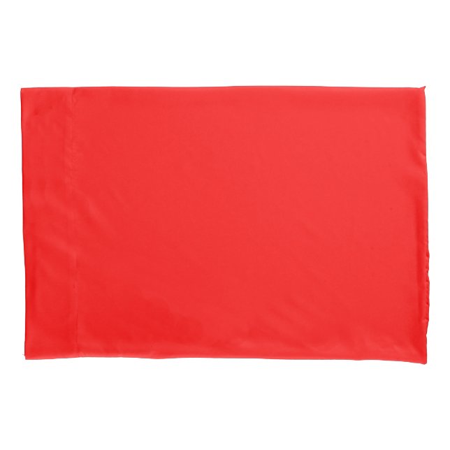 Red Solid Colour Pillowcase (Front)