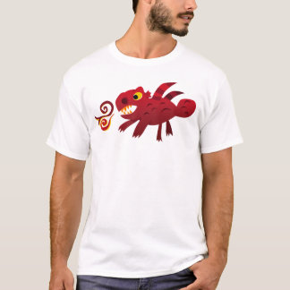Red Solid Dragon (Adult) T-Shirt
