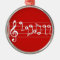 Red Soprano Singer Musical Ornament