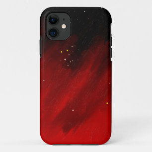 Red space mist. iPhone 11 case