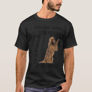 Red Spaniel Dog Mum Dad Quote Print, Cute Irish Re T-Shirt