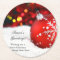 Red Sparkle Christmas Ornament Snow