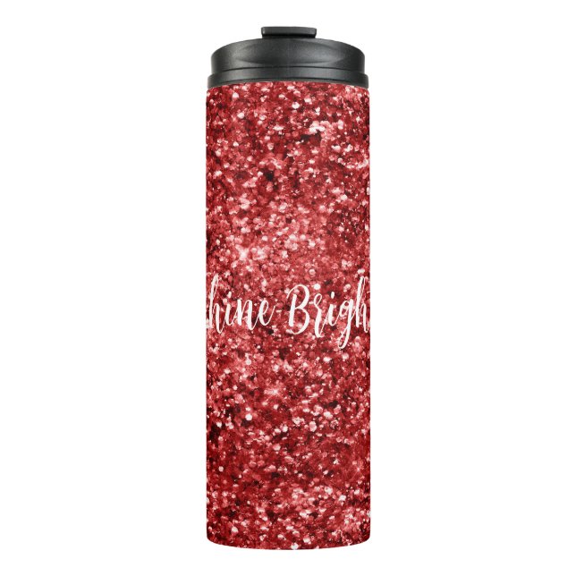 Red Sparkle Glitter                Thermal Tumbler (Front)