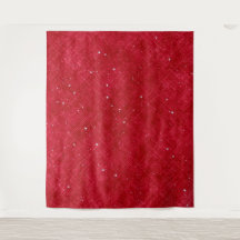 Red sparkle Valentine's Day Photo BackdropTapestry