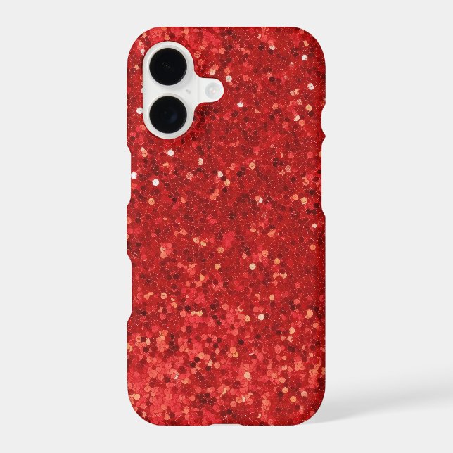 Red sparkling glitter pattern (Back)