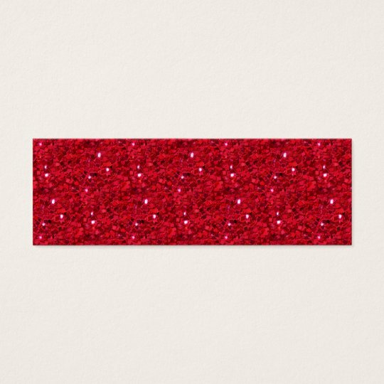 Red Sparkly Calling Card
