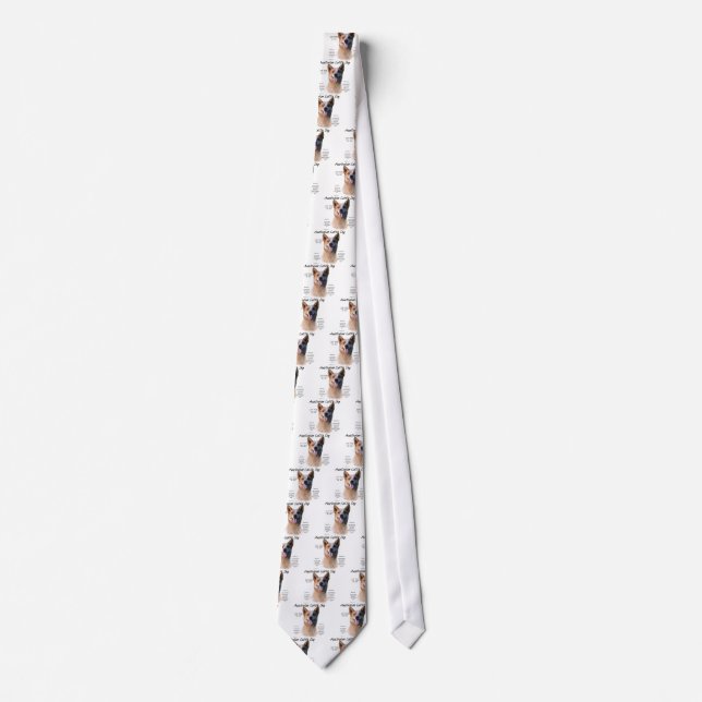 Red Speckle Australian Cattle Dog History  Tie (Front)