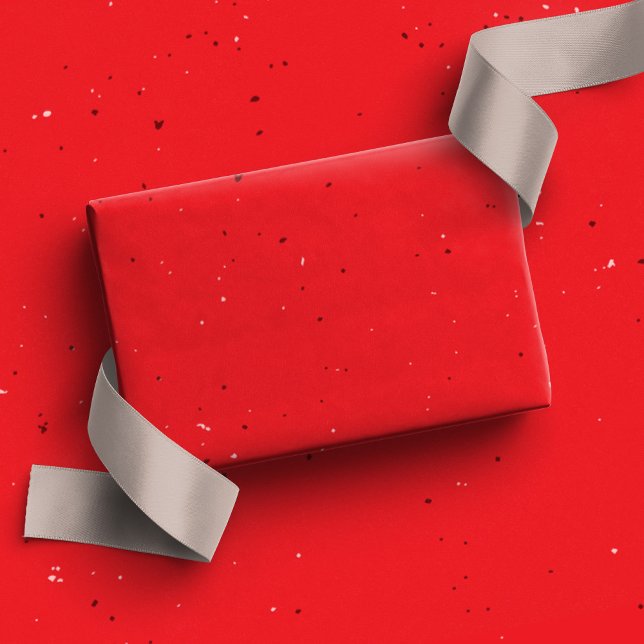 Red speckle fun camp mug holiday wrapping paper (Creator Uploaded)