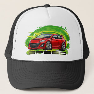 Red_Speed3 Trucker Hat
