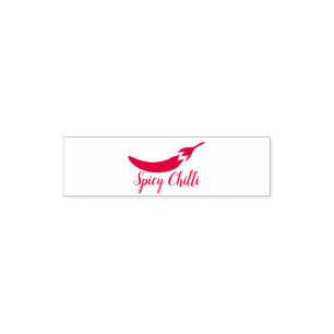 Red Spicy Chilli Self-inking Stamp