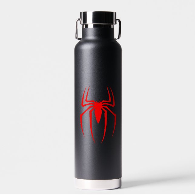 Red Spider Insect Design Water Bottle (Front)